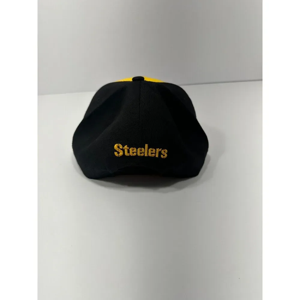 Pittsburgh Steelers New Era 9FIFTY Snapback Hat Black Yellow NFL Vintage Logo